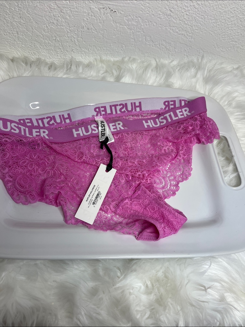 Hustler Hollywood Lace Bikini Brief - Pink